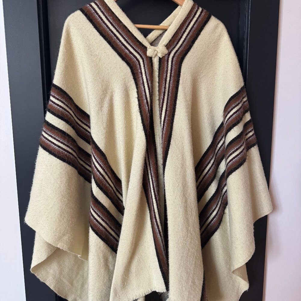 Vintage Alpaca Poncho